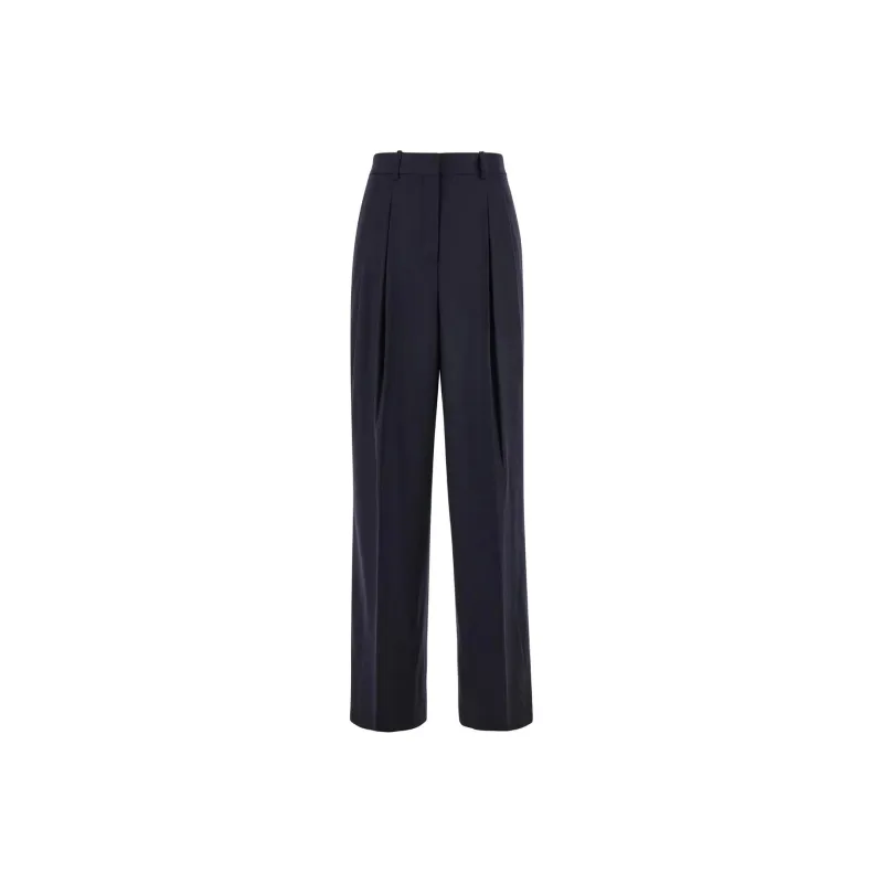 THEORY Dbl Pleat Straight Leg Pants-0