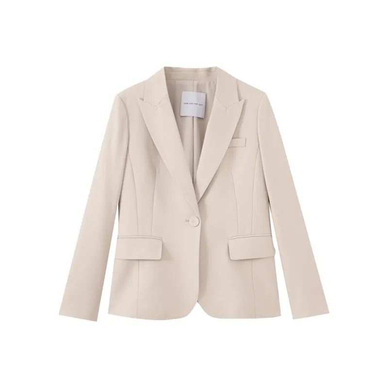 SHUIYUNJIAN Business Suit Women's Beige Apricot-0