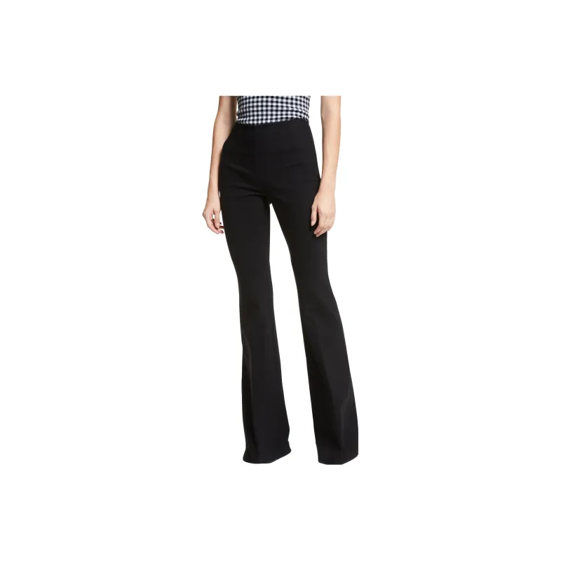 MICHAEL KORS Brooke Stretch Cotton Flared Pants-0