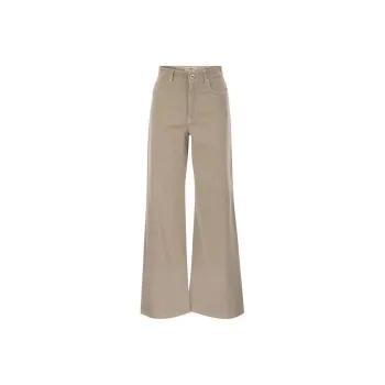 WEEKEND MaxMara Medina Logo Patch Wide Leg Trousers