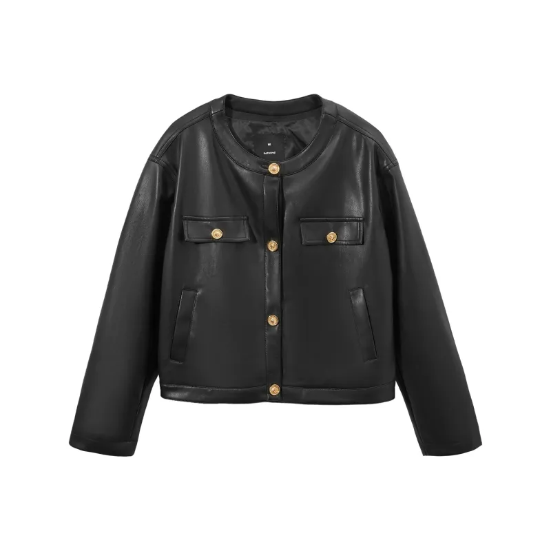 Hotwind Cropped Coat Women's Black-0