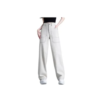 You Cow Me Pants Casual Pants Women's Kui White