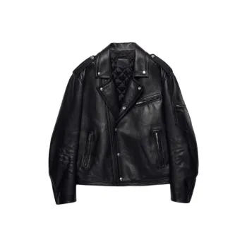 PRADA Leather Biker Jacket