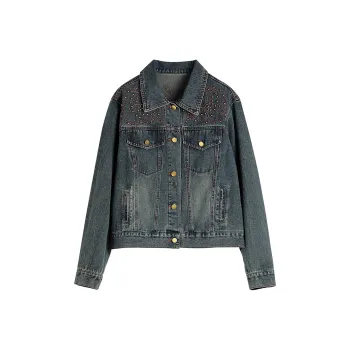 Hang Yi Court Denim Jacket Women's Blue