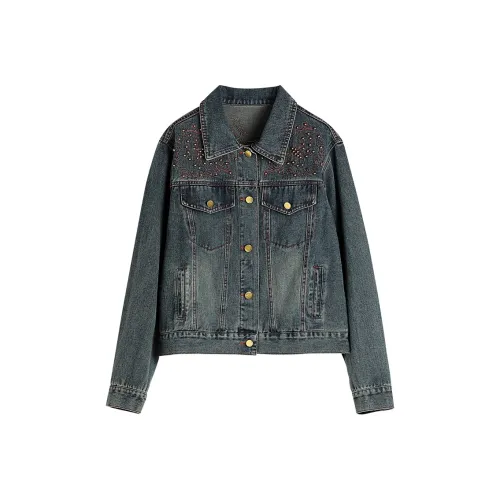Hang Yi Court Denim Jacket Women's Blue
