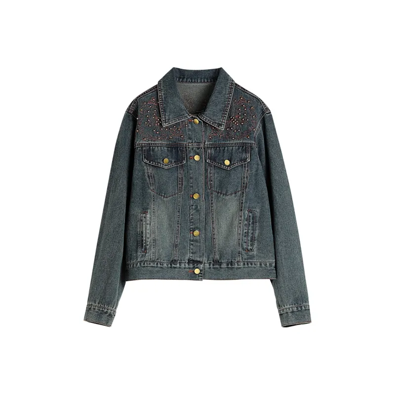 Hang Yi Court Denim Jacket Women's Blue-0