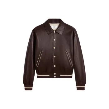 CELINE Teddy Jacket With Shirt Collar In Soft Lambskin
