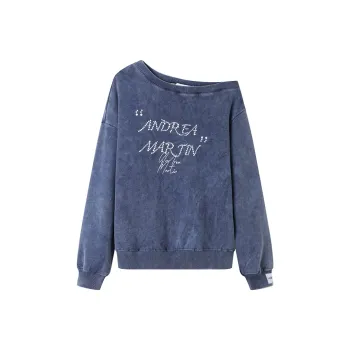 ANDREA MARTIN Sweatshirt Women's Navy Blue