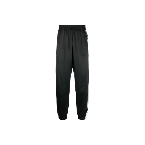 Y 3 Women's Y 3 Tech Silk 3 Stripes Cuffed Tracksuit Bottoms Black