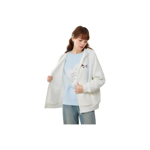 Love To Serve Sweatshirt Women's Yellow White Mixed Color