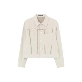 Yohji Yamamoto Denim Jacket Women's Ecru