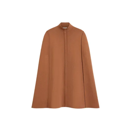 SCANLAN THEODORE Crepe Knit Cape Cloaks Women's Spice/Patina