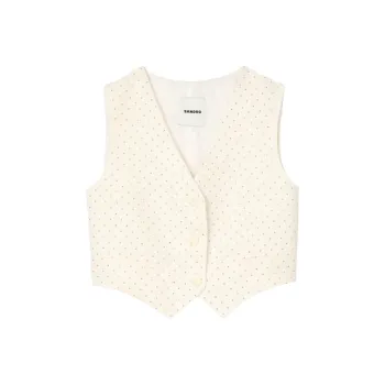 Sandro Rhinestoned Waistcoat