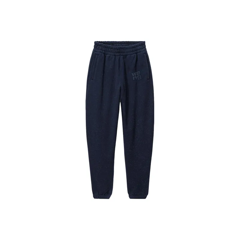 Alexander Wang Glitter effect Terry Track Pants-0