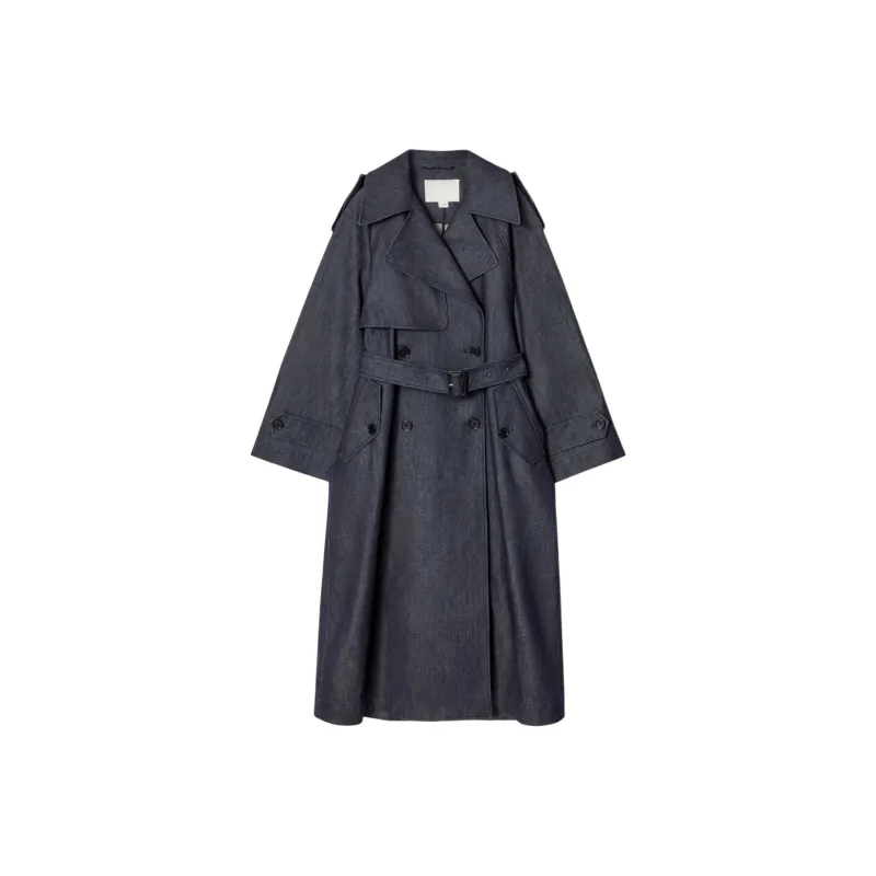 COS Trench Coats Women's Blue-0