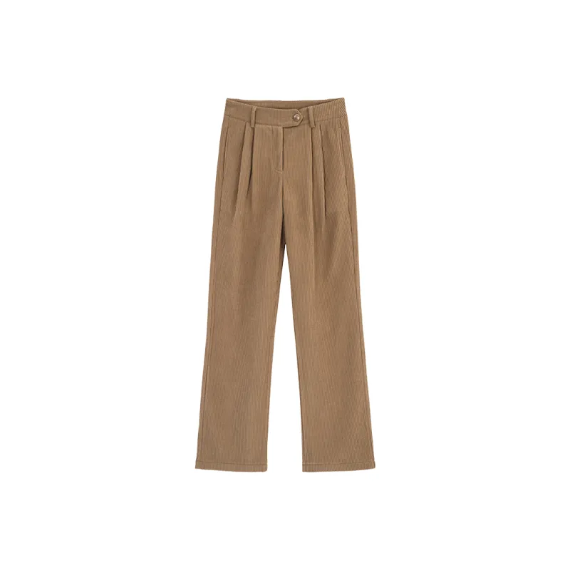 HSTYLE Casual Pants Women's Dark Khaki-0