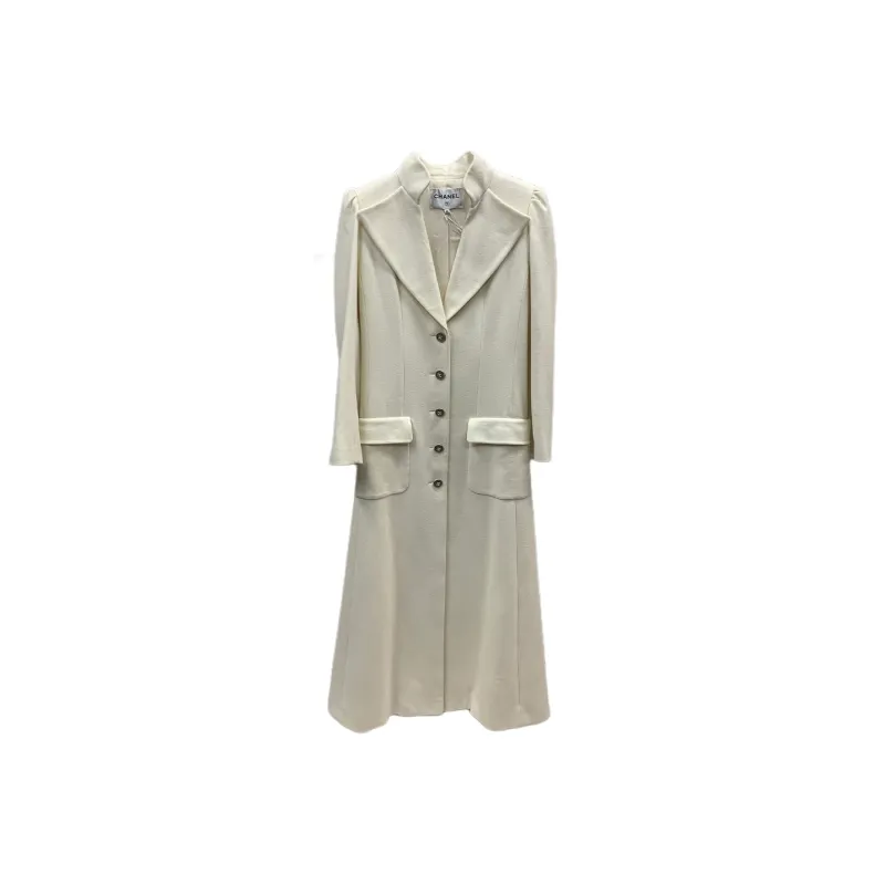 CHANEL Trench Coat Women's White-0