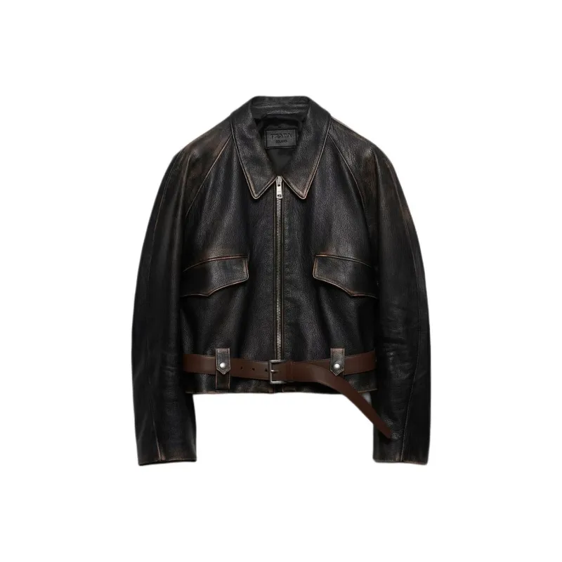 PRADA Leather Jacket-0