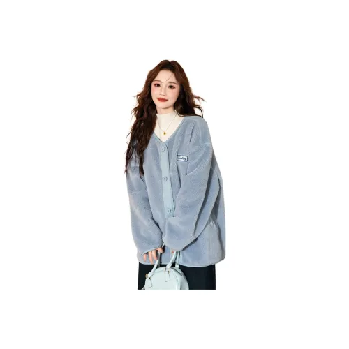 Tonlion Velvet feel Coat Women's Dusty Blue