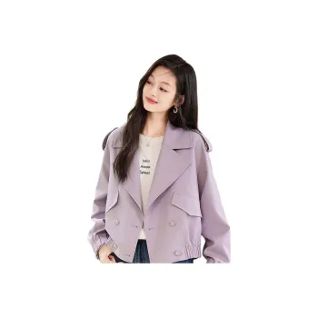 Like The Age Of Water Trench Coat Women's Purple