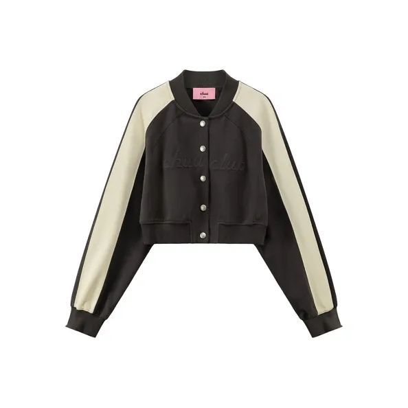 CHUU Baseball Jacket Women's Carbon Gray-0