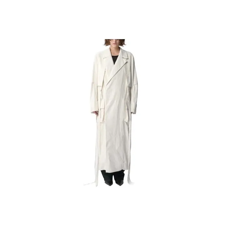 Ann Demeulemeester Ilda Long Trench Coat Trench Coat Women's White-0