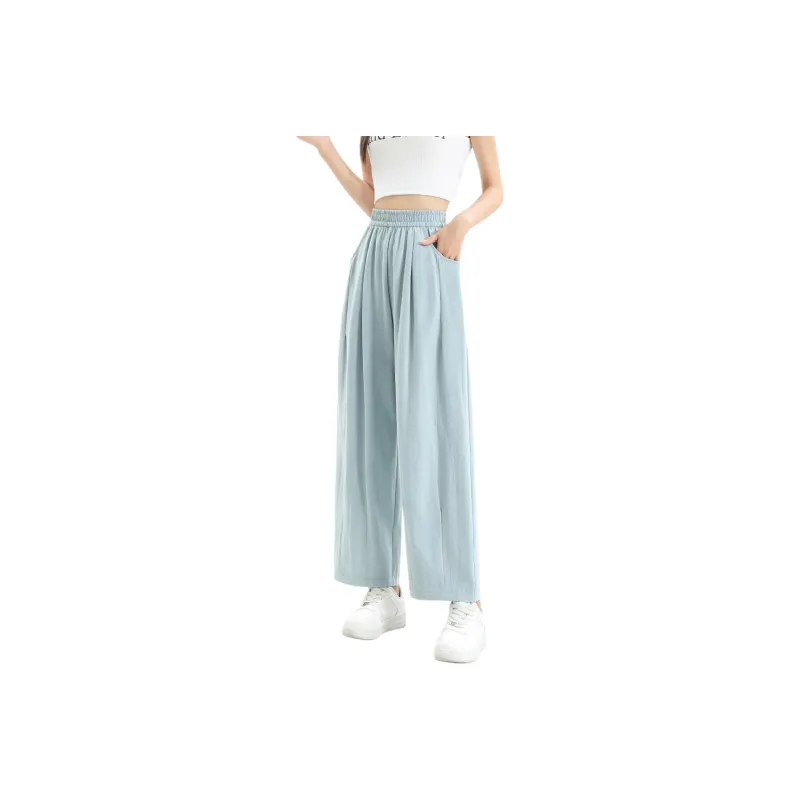 Ya Sheep People Casual Pants Women's Blue-0
