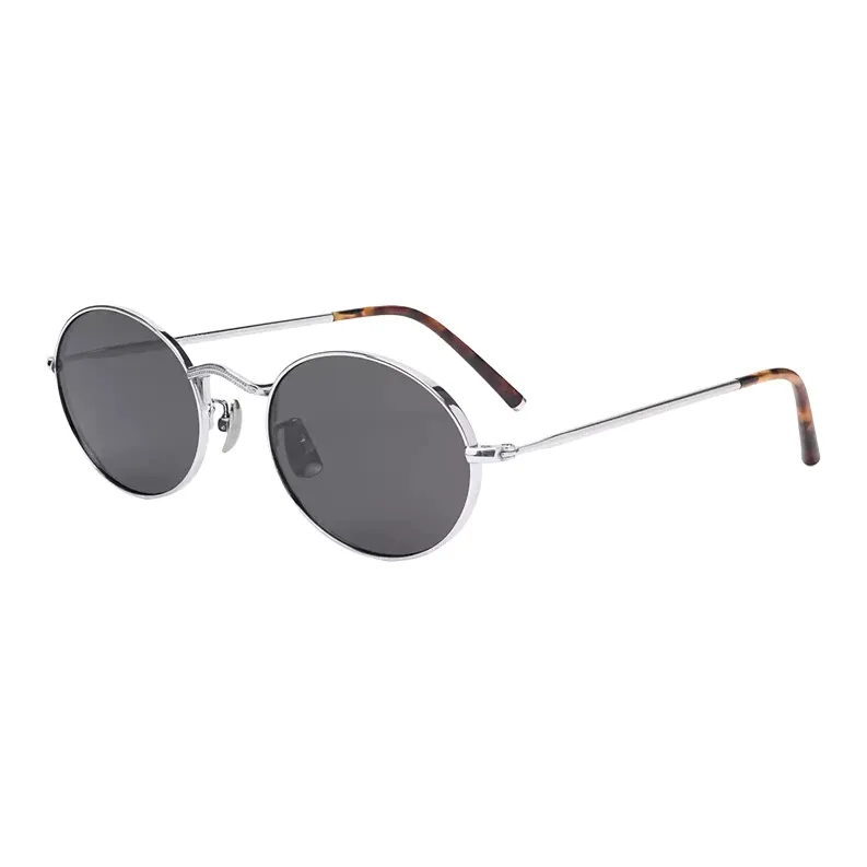 BOELEO Plate And Metal Oval Sunglasses Women's-5