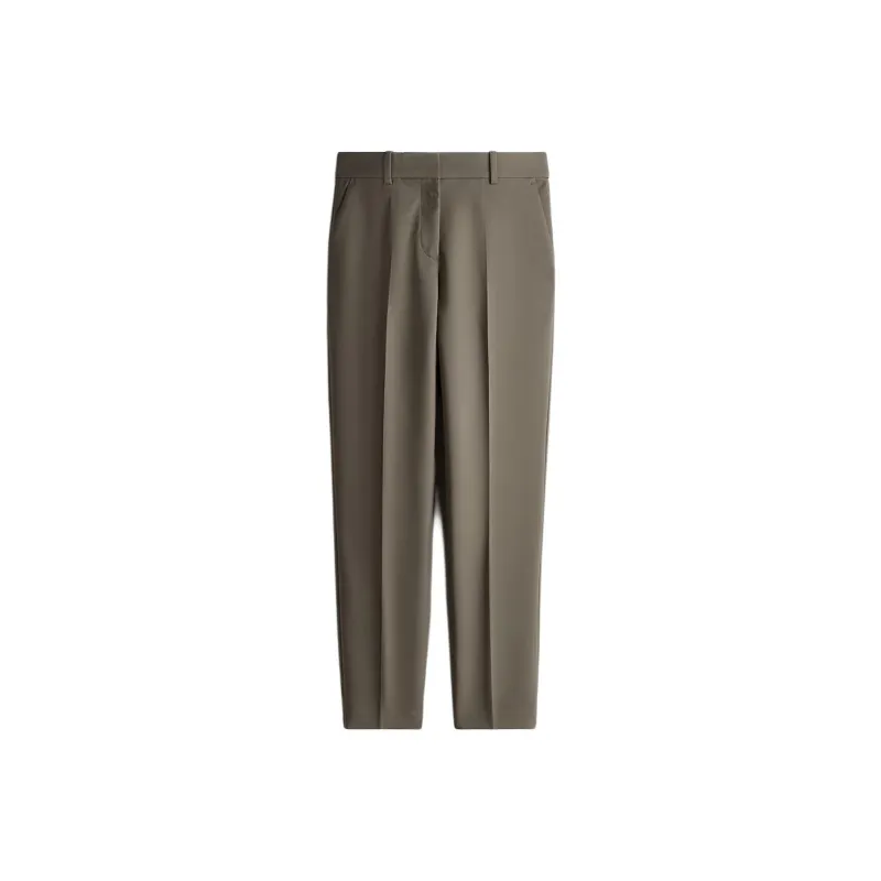H&M Casual Pants Women's Dark Khaki Green-0