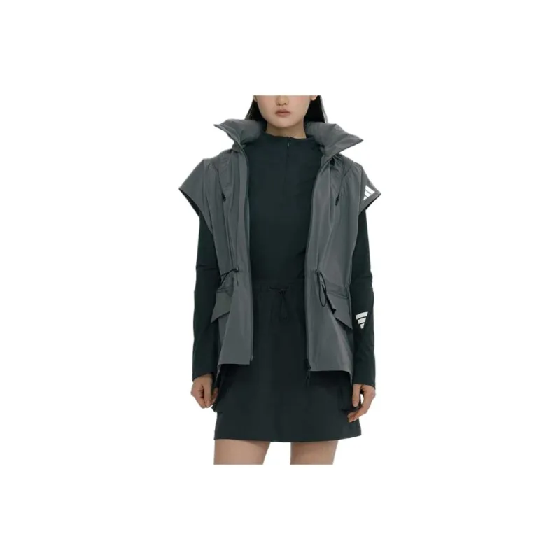 Adidas SS25 Vest Women's Gray/Bright White-0