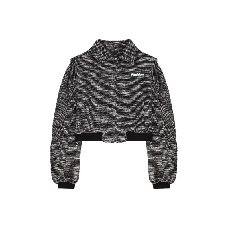 Vine Color Cropped Coat Women's-4