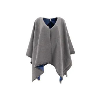 Ferragamo Nadir Print Reversible Cape