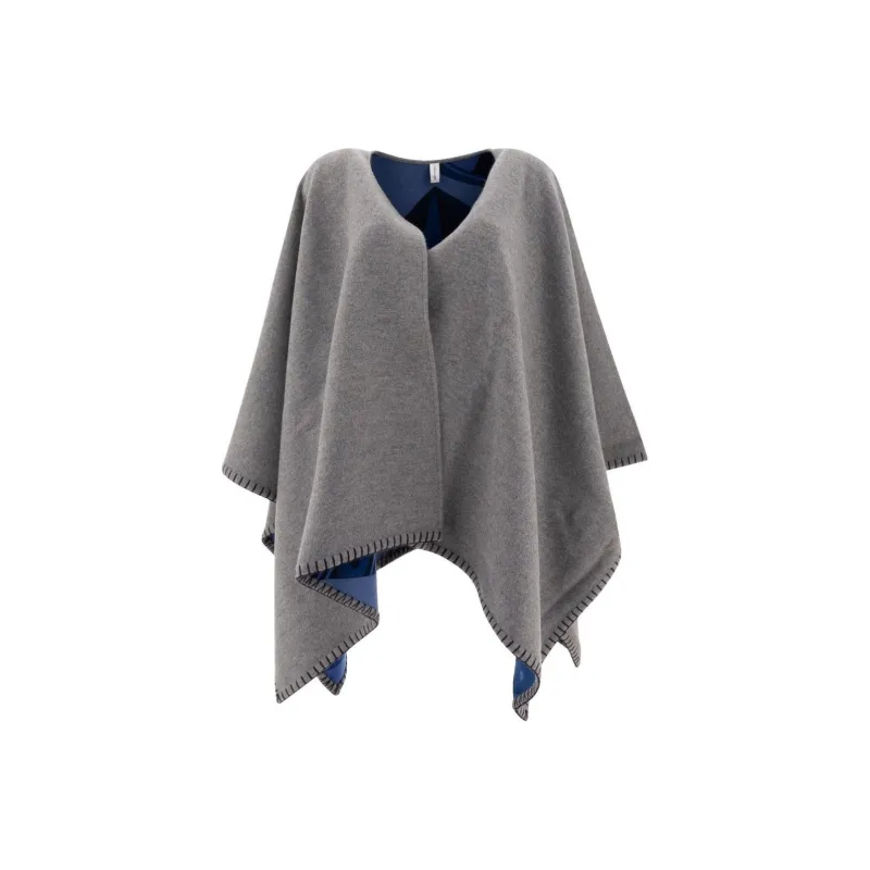 Ferragamo Nadir Print Reversible Cape-0