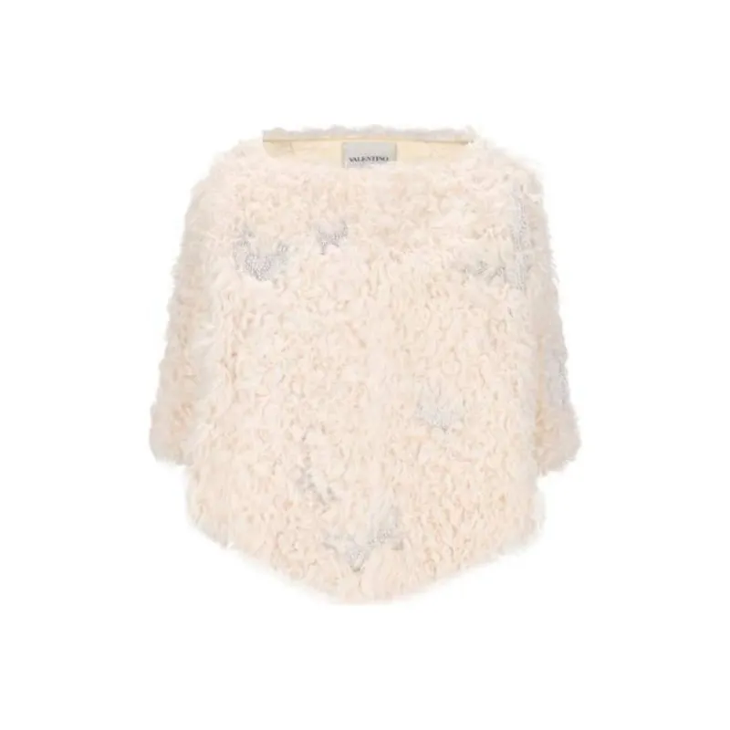 Valentino Butterfly Embellished Boat Neck Jacket-0