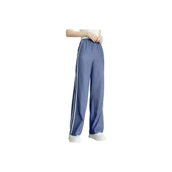 Yan Domain Casual Pants Women's Dark Blue