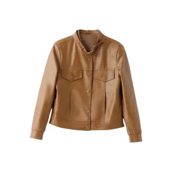 Yi Mengyuan Leather Jacket Women's