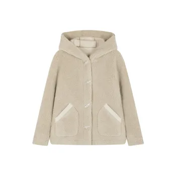 IHIMI Velvet feel Coat Women's Matcha Green
