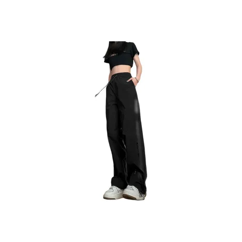 BENGEN Casual Pants Unisex Black