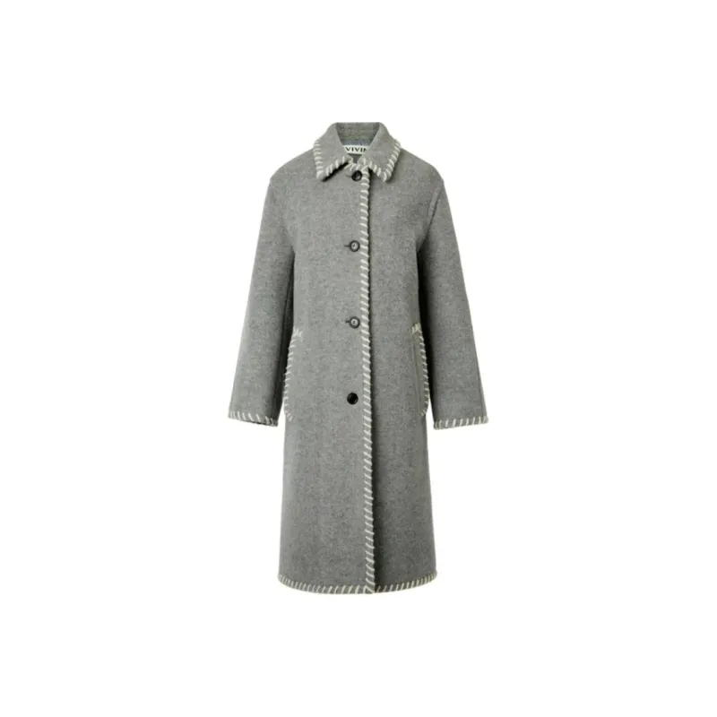 III VIVINIKO Coat Women's Light Gray-0
