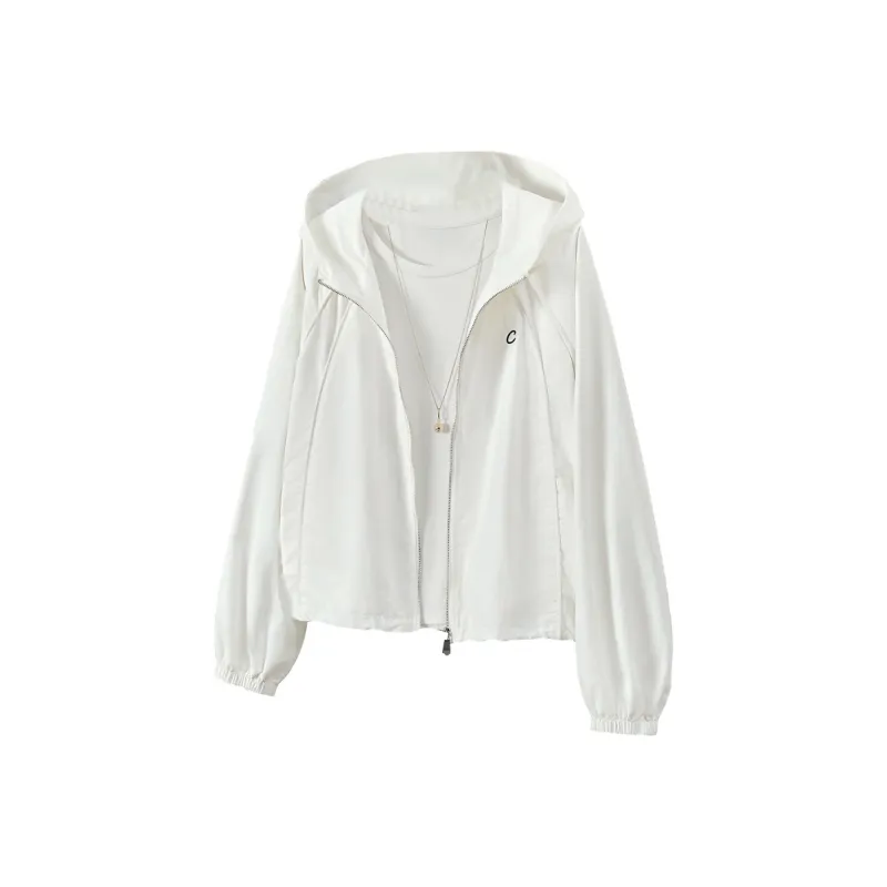 TOUCH Cropped Coat Women's White-0