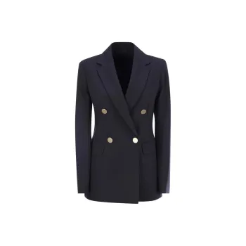 MaxMara Studio Lerici Double Breasted Long Sleeved Blazer