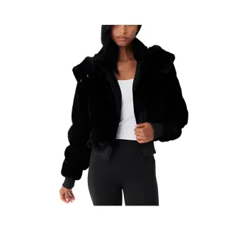 Alo Yoga FAUX FUR FOXY JACKET Velvet feel Coat Women's