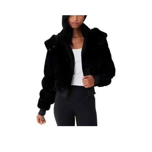 Alo Yoga FAUX FUR FOXY JACKET Velvet feel Coat Women's