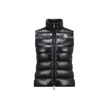Moncler Ghany Logo Patch Zip Up Padded Vest
