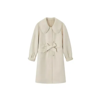 EICHITOO Trench Coat Women's Ecru