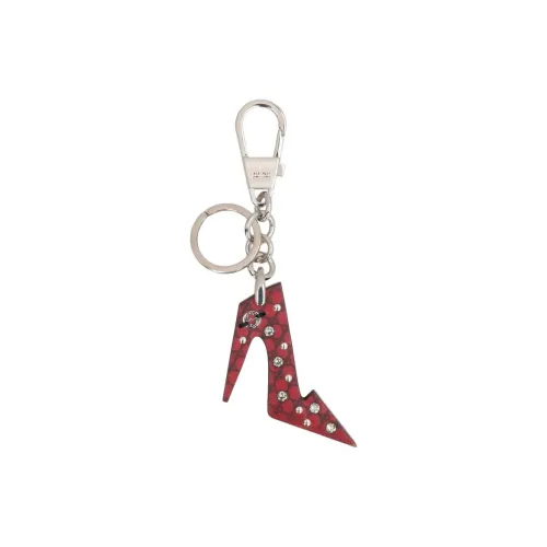 GUCCI Brass Keychains Unisex Red