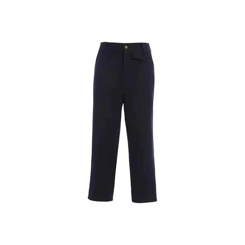 QIAOWANNI Casual Pants Women's Galaxy Blue-0