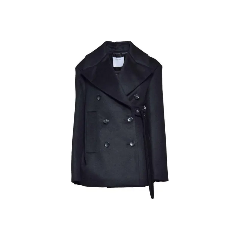 SportMax Orchis Double Breasted Belted Coat-0