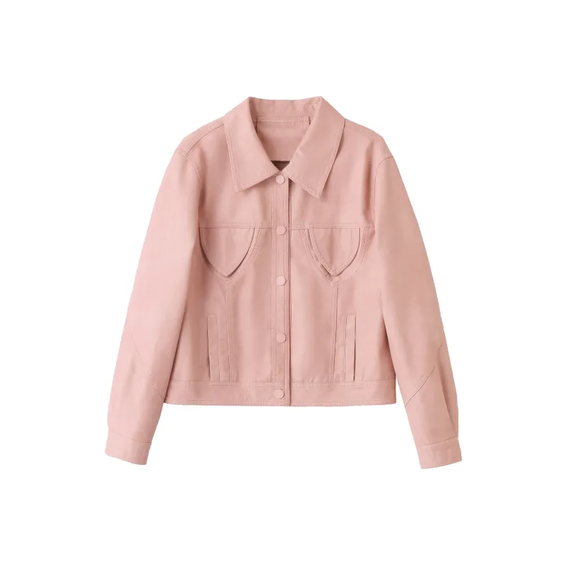 Yi Mengyuan Leather Jacket Women's-0