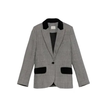 DOEN CASPER BLAZER Business Suit Women's Houndstooth Pattern